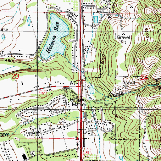Topographic Map of Adams Canyon, UT