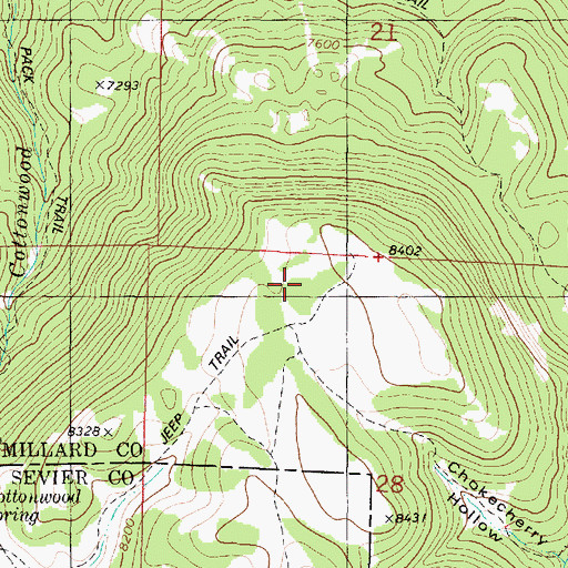 Topographic Map of Al Gay Flat, UT