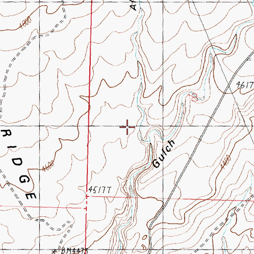 Topographic Map of Alger Hollow, UT
