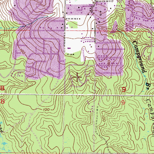 Topographic Map of Southridge, AL