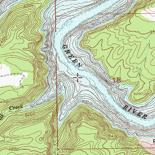 Topographic Map of Allen Creek, UT