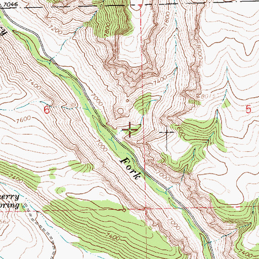 Topographic Map of Alma Taylor Hollow, UT