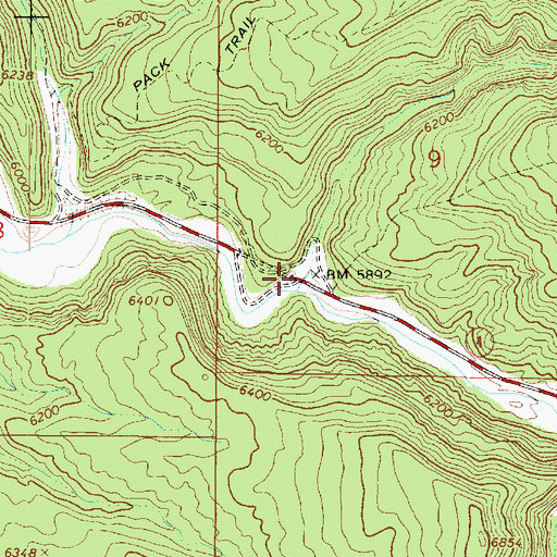 Topographic Map of Alumbed Hollow, UT
