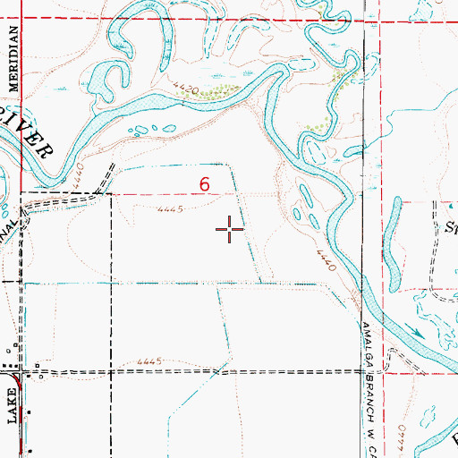 Topographic Map of Amalga Branch West Cache Canal, UT