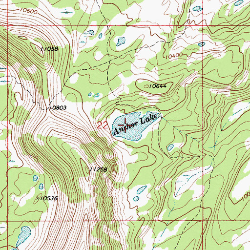 Topographic Map of Anchor Lake, UT
