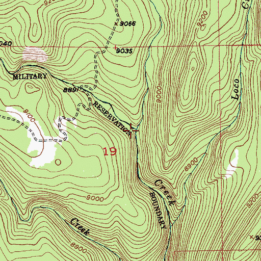 Topographic Map of Anderson Creek, UT