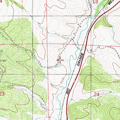 Topographic Map of Anderson Hollow, UT