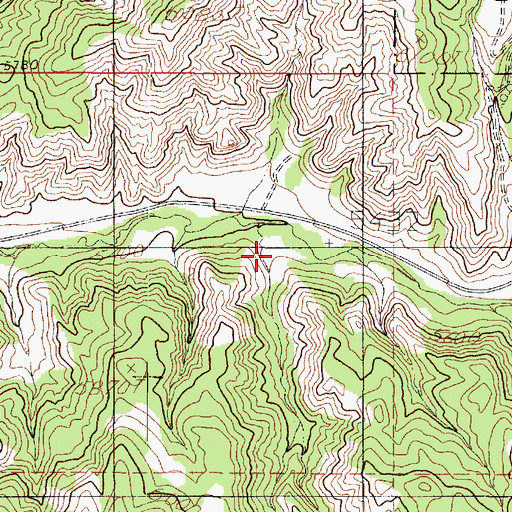 Topographic Map of Andrews Spring Canyon, UT