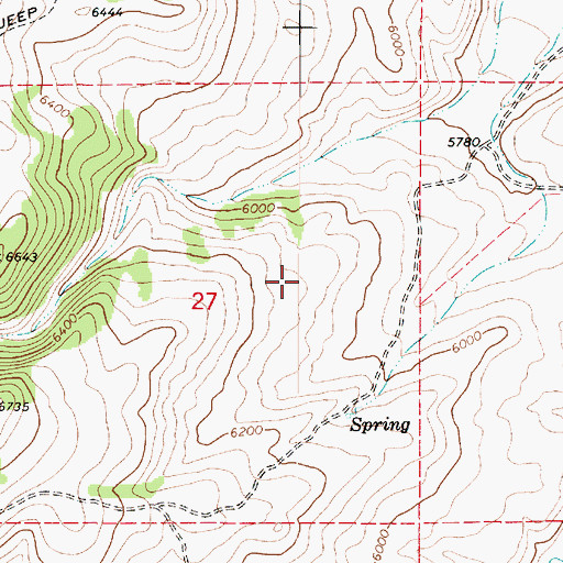 Topographic Map of Ant Valley, UT