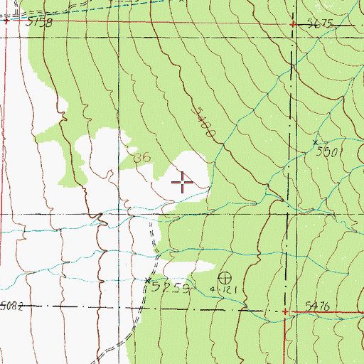 Topographic Map of Antelope Canyon, UT