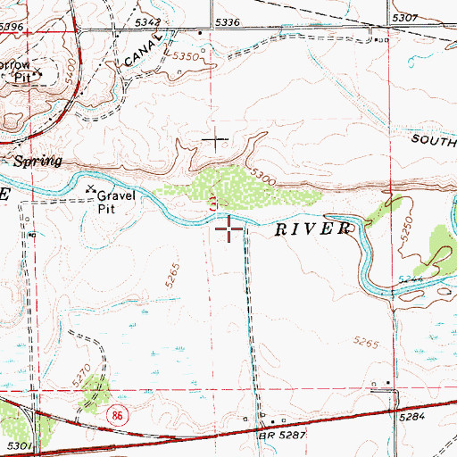 Topographic Map of Antelope Creek, UT