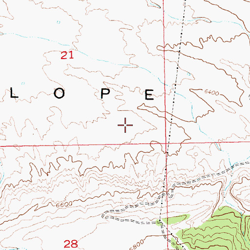 Topographic Map of Antelope Flat, UT