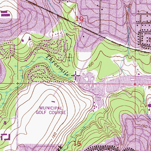 Topographic Map of Spring Hill Lake, AL