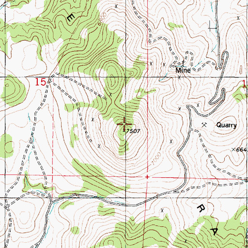 Topographic Map of Antelope Range, UT