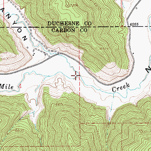 Topographic Map of Argyle Creek, UT