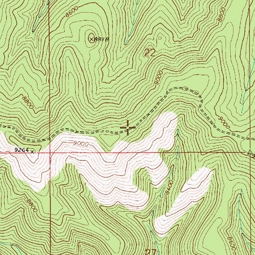 Topographic Map of Argyle Ridge, UT