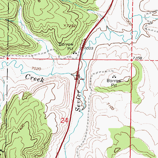 Topographic Map of Asay Creek, UT