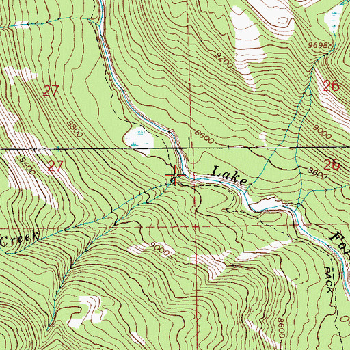 Topographic Map of Atwine Creek, UT