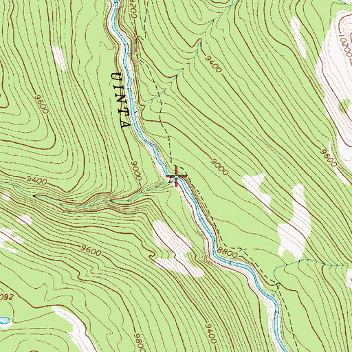 Topographic Map of Atwood Creek, UT