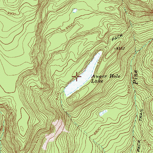 Topographic Map of Auger Hole Lake, UT
