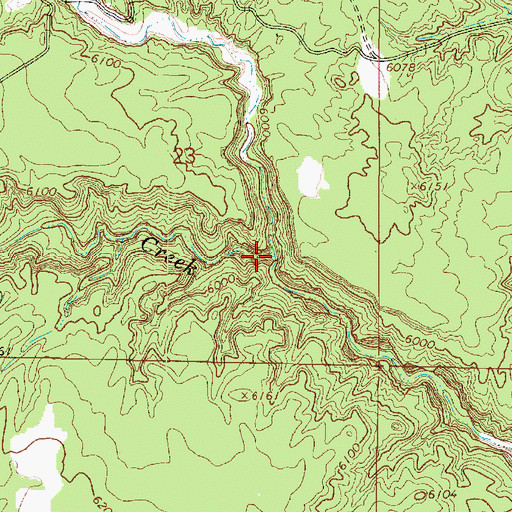 Topographic Map of Averett Canyon, UT