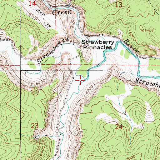 Topographic Map of Avintaquin Canyon, UT