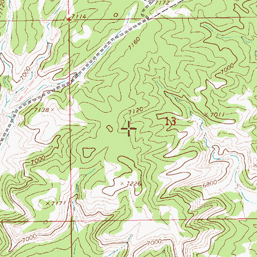 Topographic Map of Bad Land Cliffs, UT