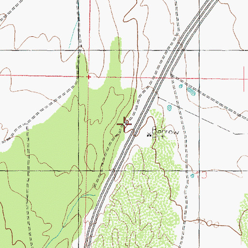 Topographic Map of Baker Canyon, UT