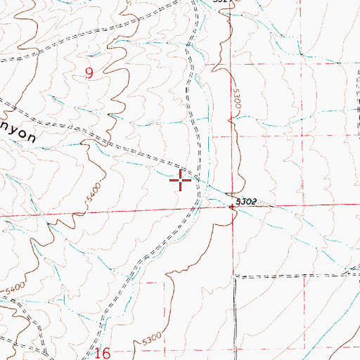 Topographic Map of Bald Knoll Canyon, UT