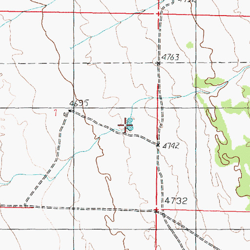 Topographic Map of Barlow Creek, UT