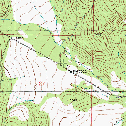 Topographic Map of Bay Cabin, UT