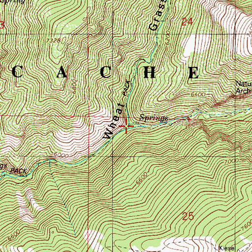 Topographic Map of Bear Hollow, UT
