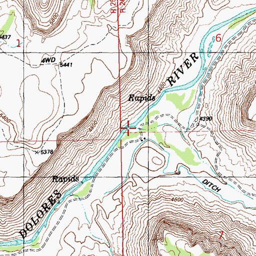 Topographic Map of Beaver Creek, UT