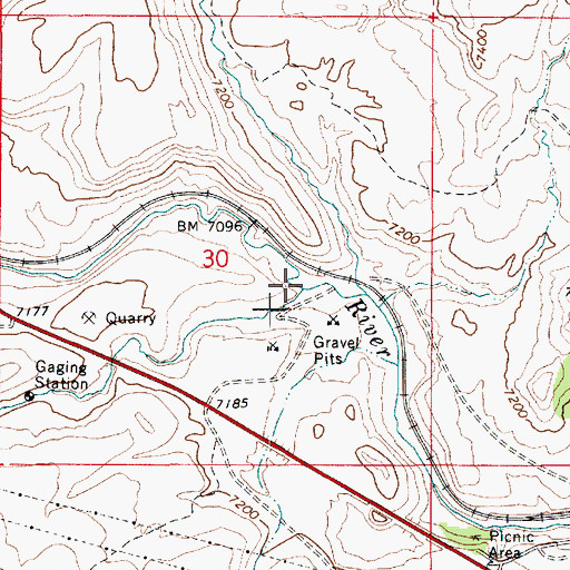 Topographic Map of Beaver Creek, UT