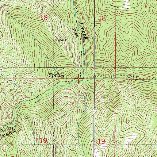 Topographic Map of Beaver Dam Creek, UT