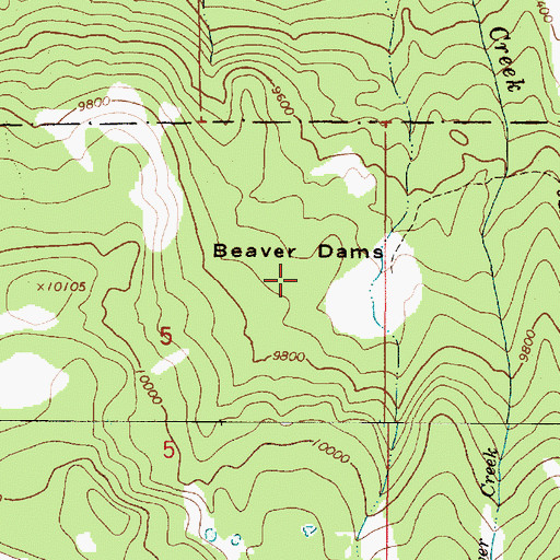 Topographic Map of Beaver Dams, UT