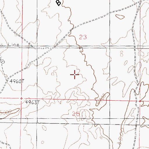 Topographic Map of Beaver Ridge, UT