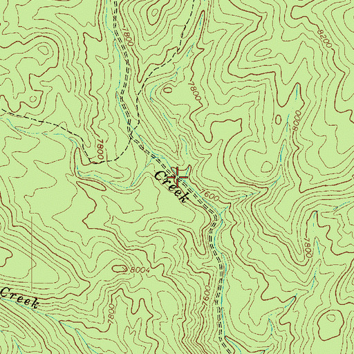 Topographic Map of Beck Hollow, UT