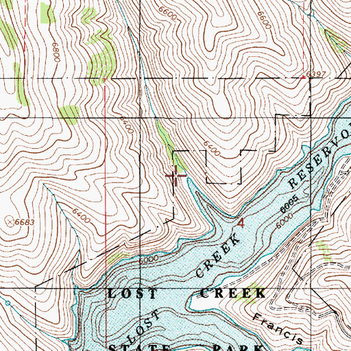 Topographic Map of Belnap Creek, UT