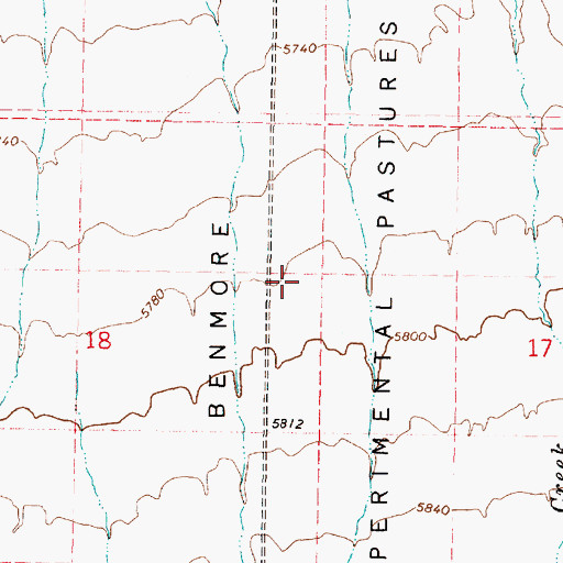 Topographic Map of Benmore Experimental Pastures, UT