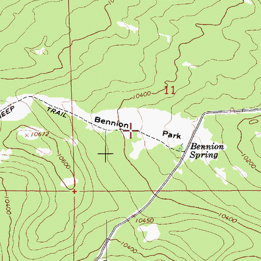 Topographic Map of Bennion Park, UT