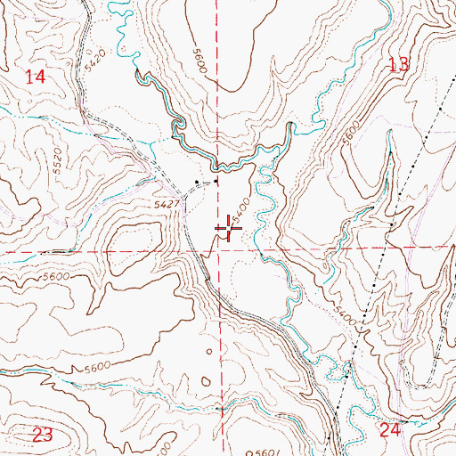 Topographic Map of Big Brush Creek, UT