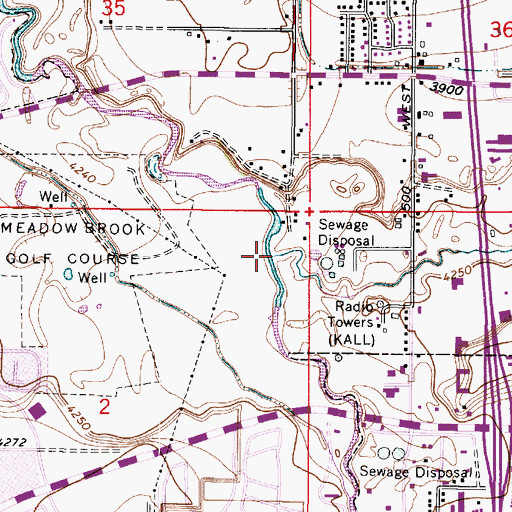 Topographic Map of Big Cottonwood Creek, UT