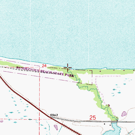 Topographic Map of Big Creek, UT