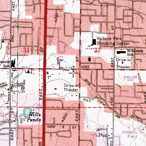 Topographic Map of Big Ditch Canal, UT