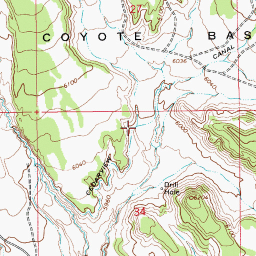 Topographic Map of Big Draw, UT