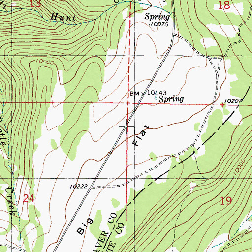 Topographic Map of Big Flat, UT