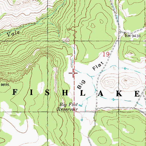 Topographic Map of Big Flat, UT