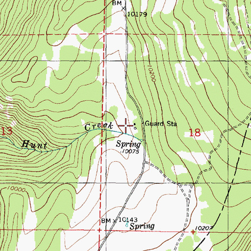 Topographic Map of Big Flat Guard Station, UT