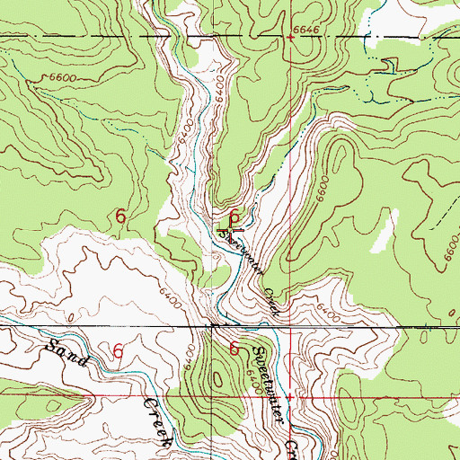Topographic Map of Big Hollow, UT